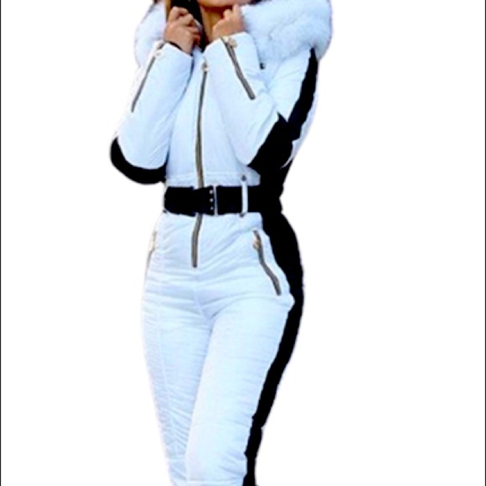 White & Black Snowsuit ((Brand New))